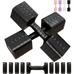 undefined - Juego De Mancuernas Ajustables Para Fitness 9 Kilogramos Marca Upspeed