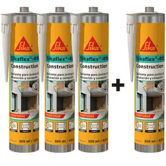 SIKA - Sellante para Juntas de Dilatación y Conexión Sikaflex-416 Construction Blanco 300 ml Pague 3 Lleve 4