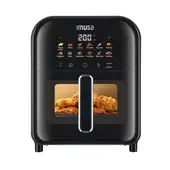 IMUSA - Freidora de Aire Easy Fry Turbo 6 Litros Tecnología Infra-Heat Negro