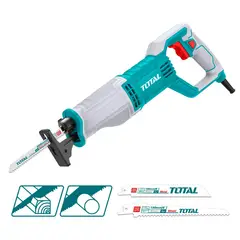 TOTAL TOOLS - Sierra Sable 115 mm 750W 900-3300RPM 110V/60Hz + 2 Sierras Uts100756
