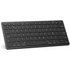 GENERICO - Mini Teclado Bluetooth 3.0 Ultra Delgado para Ipad iOS Android Negro