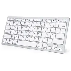 GENERICO - Mini Teclado Bluetooth 3.0 Ultra Delgado para Ipad iOS Android Blanco