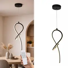 LIENXO - Lámpara Colgante Led Aurora Small Black con 3 Cambios de Temperatura de Color