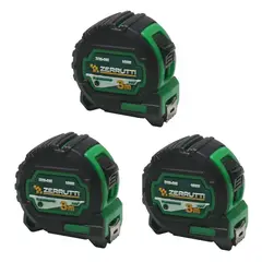 ZERRUTTI - Cinta Métrica 3 m x 16 mm x 3 Unidades