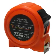 ZERRUTTI - Cinta Métrica Flexómetro 7.5 m x 25 mm