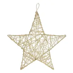GENERICO - Estrella de Navidad Hilo Fique Grande