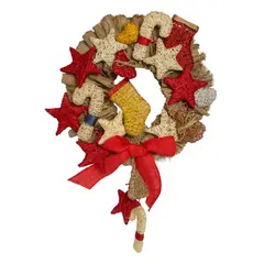 GENERICO - Corona de Navidad Textil