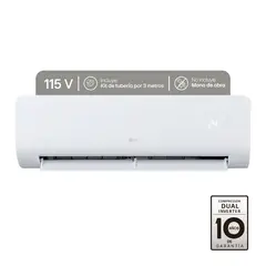 LG - Aire Acondicionado Mini Split On/off 11000 Btu 115v Enfriamiento Rapido O121h1.sd1