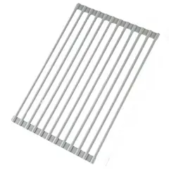 TRIPLE CLEAN - Escurridor de Platos Plano Enrollable