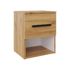 JUST HOME COLLECTION - Mesa Noche Natura 50X40X35.4Cm Duna Blanco