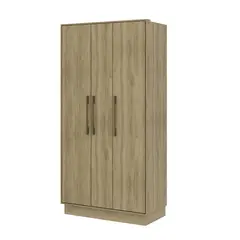 BERTOLINI - Closet Armario 182X92X45Cm 3 Puertas 2 Cajones En Mdp Noce