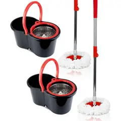 ENERGY PLUS - Set X2 Trapero Mágico Autoescurrible Mopas Fibra Ecológica