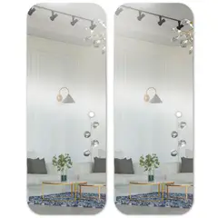 ENERGY PLUS - Set X2 Espejo Cuerpo Entero 50X150 Cm Acrílico Autoadhesivo