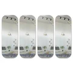 ENERGY PLUS - Set X4 Espejo Cuerpo Entero 50X150 Cm Acrílico Autoadhesivo
