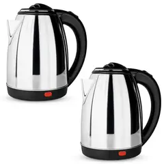 CHEF MASTER - Set X2 Hervidor Agua Eléctrico 2l Acero Apagado Automático