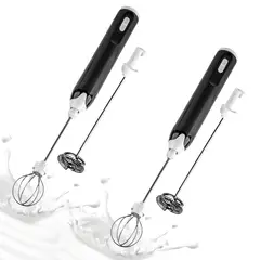 CHEF MASTER - Set X2 Batidor Eléctrico Portátil Recargable Doble Con Usb