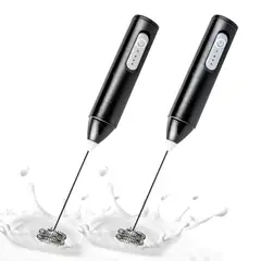 CHEF MASTER - Set X2 Batidor Eléctrico Portátil Usb Leche. Café Y Matcha