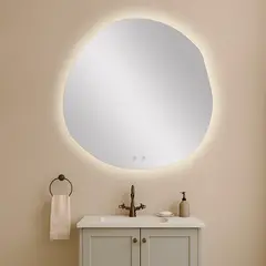SANDALO - Espejo para Baño Toledo 90 Cm Luz Led-Antiempañante Abstracto