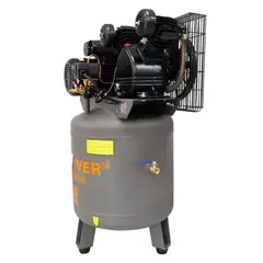DISCOVER - Compresor Vertical Pistón Polea 3HP 116PSI 80L