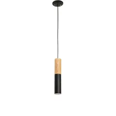 ILUMECO - Lámpara de Techo Boreal 1 Luz GU10 Negro Producto Certificado