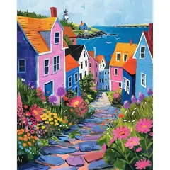undefined - Kit de Pintura por Números Prasio para Adultos Paisaje 16x20