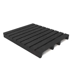 GENERICO - Estiba Madera Plástica 120 x 100 x 11.5 cm Tipo A 4 Parales 9 Tablas