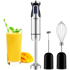 MUELLER - Batidora de Mano con Accesorios y Control de Velocidad Ajustable