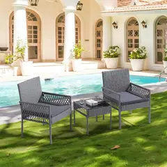 VIRTUAL MUEBLES - Sala De Exterior Coba Gris