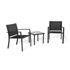 VIRTUAL MUEBLES - Sala De Exterior Sahara Gris Oscuro