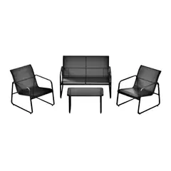 VIRTUAL MUEBLES - Sala De Exterior Tuluma Gris Oscuro