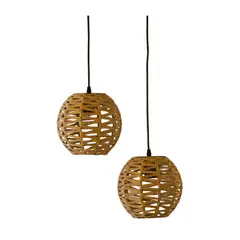 LUZ AND AMBIENTE - Lámpara Colgante Cuqui 2 Luces E27 Producto Certificado