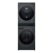 LG - Torre de Lavado y Secado Eléctrica 14 Kilos Negro