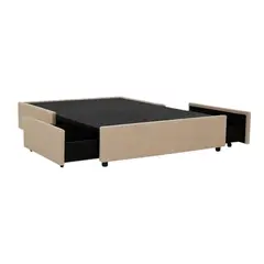 MUEBLES FIOTTI - Base Cama Cajon Lateral Dividida Doble 140x190x35 cm