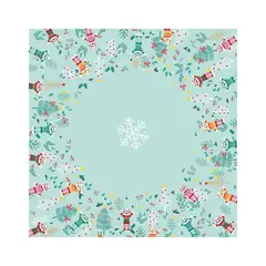 LA PEQUEGNA GALERIA - Mantel de Navidad Cuadrado Oso Polar 150x150