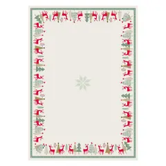 LA PEQUEGNA GALERIA - Mantel de Navidad Rectangular Renos 210x150