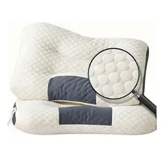 52 BITS - Almohada Cervical Para Descansar Ortopédica Color Blanco