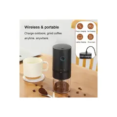 undefined - Molinillo De Café Eléctrico Portátil Con Rebaba Cónica De Cerámica