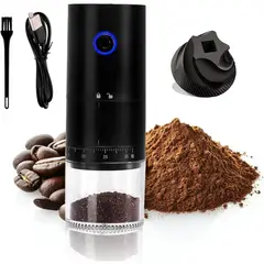 undefined - Molinillo De Café Eléctrico Portátil Con Rebaba De Cerámica Ajustable