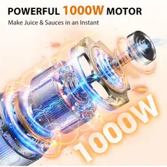 undefined - Licuadora de Inmersión KOIOS Profesional con Accesorios y Motor de Alta Potencia