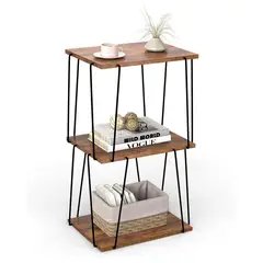 undefined - Mesa de Noche KJGKK Estilo Rústico para Ambientes Modernos