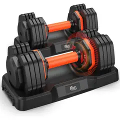 undefined - Par De Mancuernas Ajustables LifeOG Con Caja De Almacenamiento Para Gimnasio En Casa