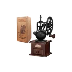 undefined - Molinillo De Café Manual De Madera Vintage Con Ajuste De Grosor
