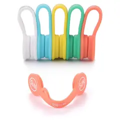 undefined - Clips Magnéticos De Silicona Para Organización De Cables Paquete De Cinco