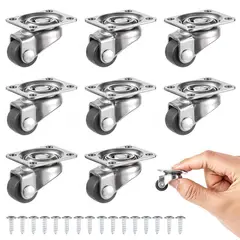 undefined - Ruedas Giratorias Pequeñas Caucho para Carpa Sibba 8 Pcs