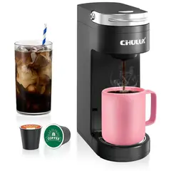 undefined - Cafetera Individual CHULUX Compacta con Apagado Automático y Diseño Portátil