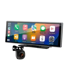 AIWA - Pantalla Carro Android Auto Carplay 10 Pulgadas Bluetooth + Cámara Ahd