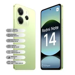XIAOMI - Celular Redmi Note 14 256GB 8GB RAM Verde