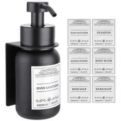 undefined - Dispensador De Jabón De Vidrio Con Bomba Montado En Pared Para Baño