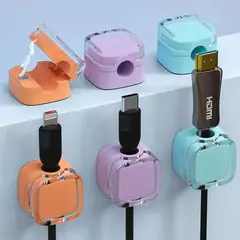 undefined - Clips Magnéticos Para Organización De Cables Con Adhesión Fuerte Y Diseño Colorido