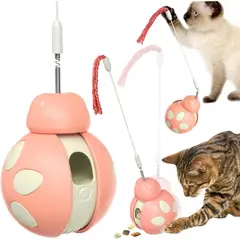 undefined - Juguete de Rompecabezas para Gato con Diseño de Mariquita y Dispensador de Premios